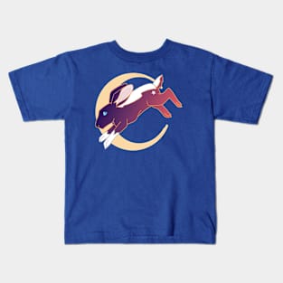 Rabbit over moon Kids T-Shirt